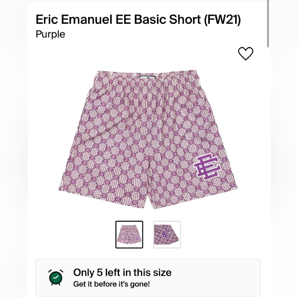 Eric Emanuel Basic Shorts 🩳 - Picture 4 of 4